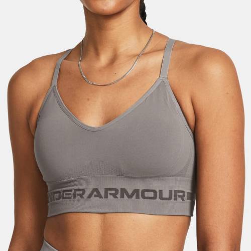 Podprsenka Under Armour UA Seamless Low Long Bra - šedá