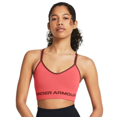 Podprsenka Under Armour UA Seamless Low Long Bra - růžová