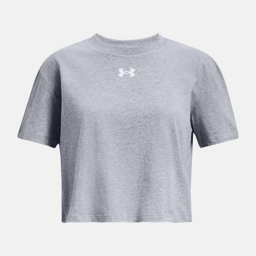 Dívčí tričko Under Armour CROP SPORTSTYLE LOGO SS