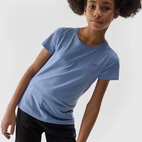 Dívčí hladké tričko 4F - tmavě modré