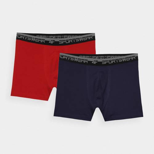 Pánské spodní prádlo boxerky 4F (2-pack) - tmavě modré/červené