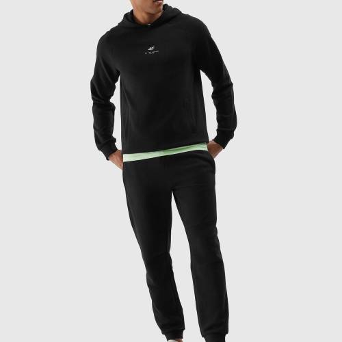 Pánské tepláky typu jogger z organické bavlny 4F - černé