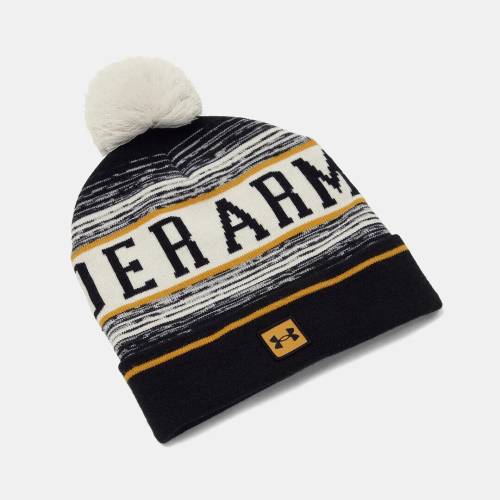 M Halftime Pom Beanie-WHT