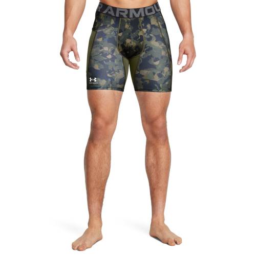 UA HG Armour Prtd Comp Sts-GRN