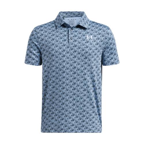 UA Playoff Printed Polo-BLU