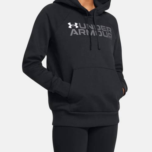 Dámská mikina Under Armour Rival Fleece Wordmark Hoodie