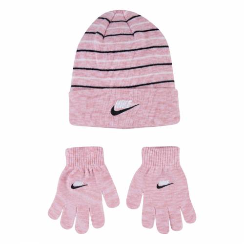 Nike space dyed beanie set PINK