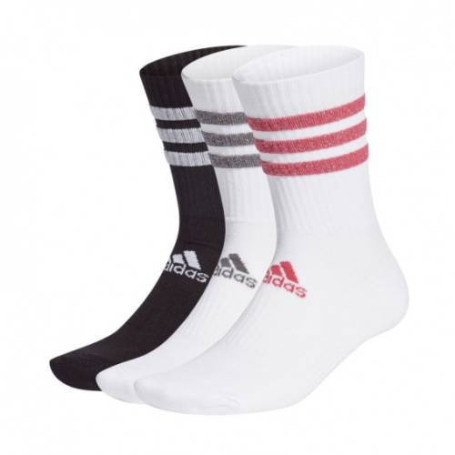 Dámské vysoké bavlněné ponožky adidas 3S GLAM CRW W, L