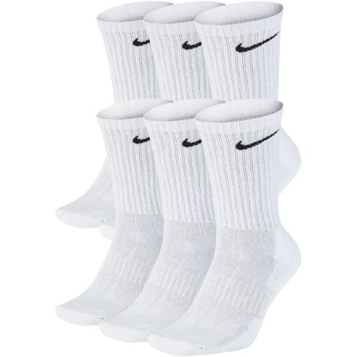 Vysoké bavlněné ponožky Nike EVERYDAY CUSHIONED CREW (6 PAIRS), S