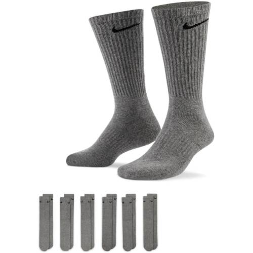 Vysoké bavlněné ponožky Nike EVERYDAY CUSHIONED CREW (6 PAIRS), M