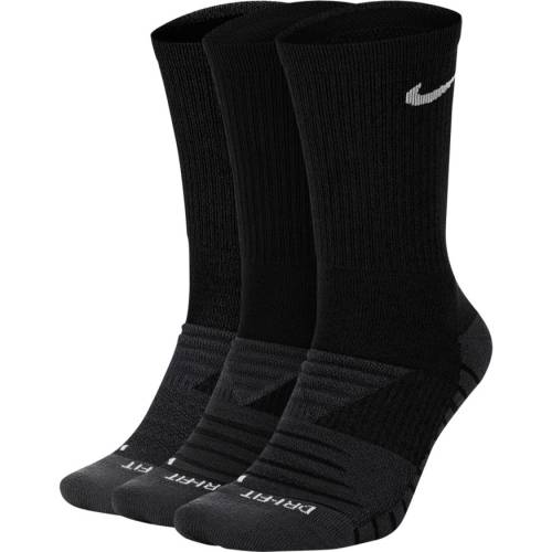 Vysoké funkční ponožky Nike EVERYDAY MAX CUSHIONED CREW TRAINING (3 PAIRS) černé, M
