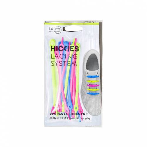 Elastické tkaničky Hickies (14ks) - barevné/neon