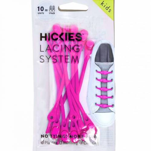 Dětské elastické tkaničky Hickies (10ks) - růžová