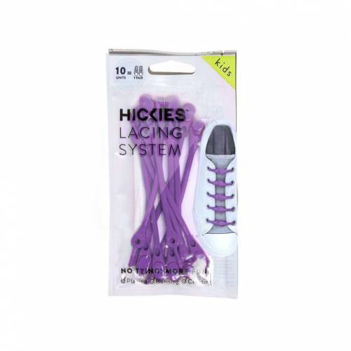 Dětské elastické tkaničky Hickies (10ks) - fialová